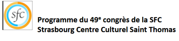 49e congrès de la Société Francophone de Chronobiologie