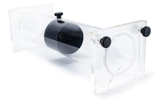 Transparent tubular restraint