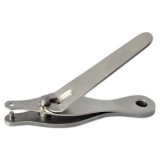 Ear punch (nail clipper style)